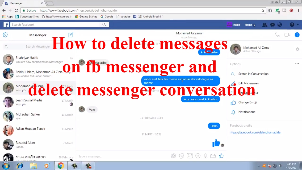 how to see deleted facebook messages